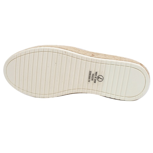 Light Grey Faux Suede Espadrille Slip On Loafer - Picture 6 of 6